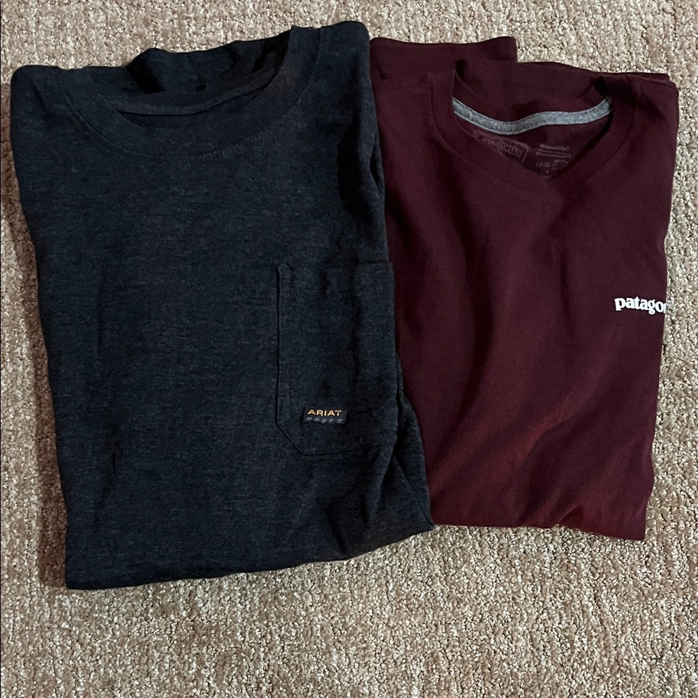 Patagonia Maroon Long Sleeve Tee